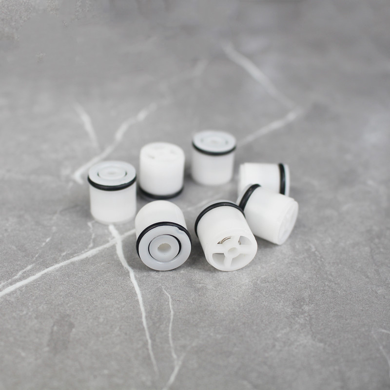 Plastic inner plug stop and return valve core, toilet one-way valve core, plastic check valve core with embedded spring check valve undefined