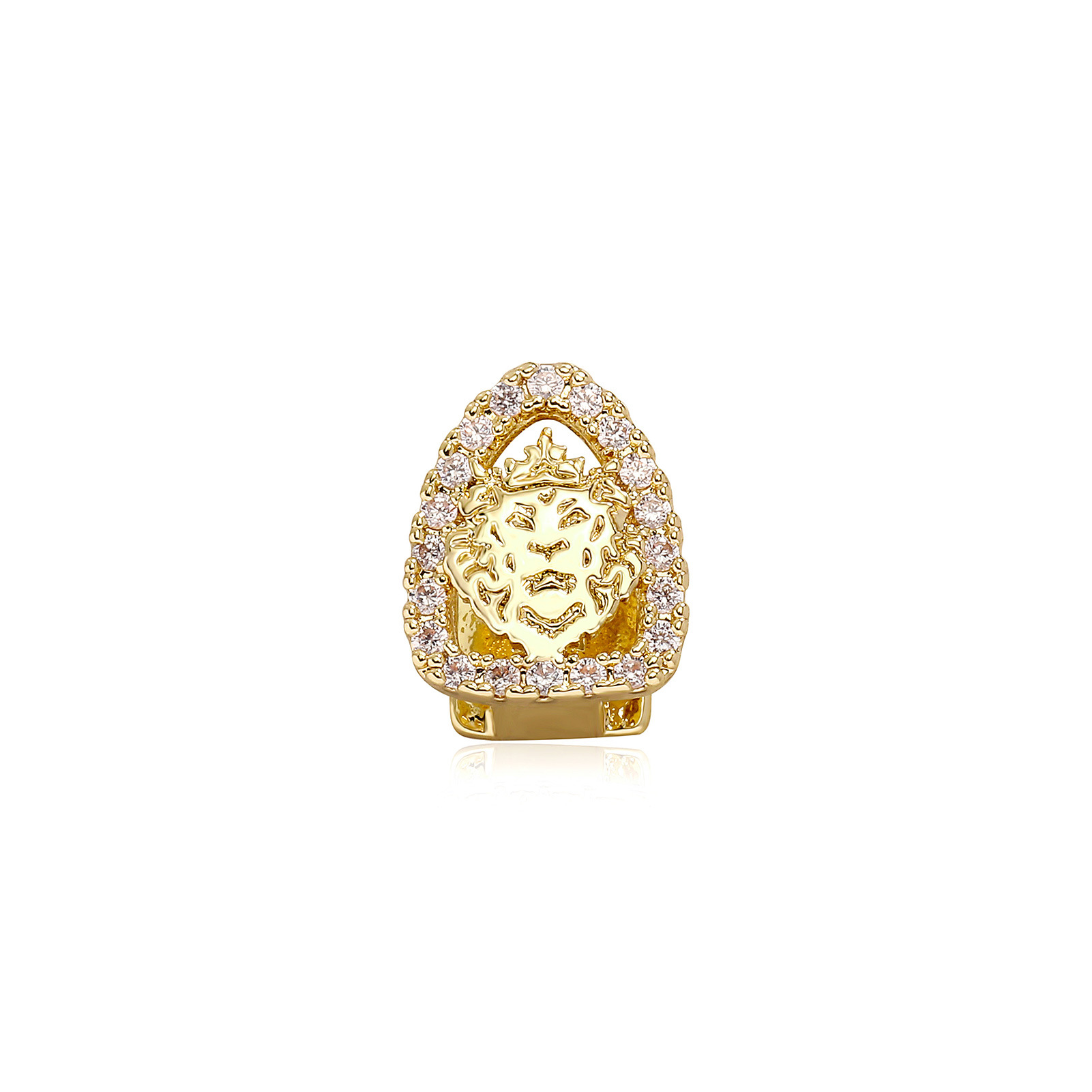 Unisex Gender Hip-Hop Lion Copper Unisex Grillz