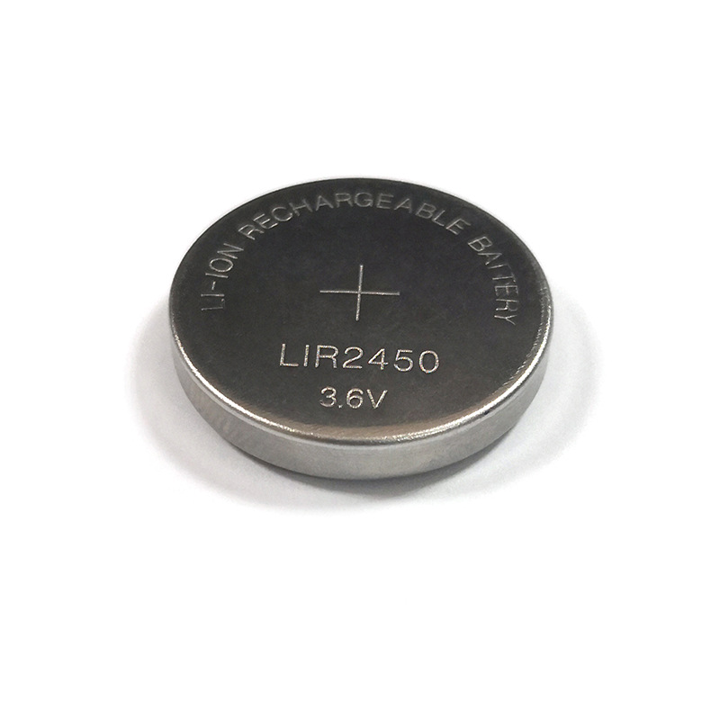 LIR2450 3.6V 120mAh 智能门锁/补光灯/遥控器 可充电纽扣电池