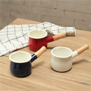 Japanese-style snow flat pot lollipop sugar-boiling special maifan Stone non-stick pan household baby food supplement small milk pot boiled instant noodles