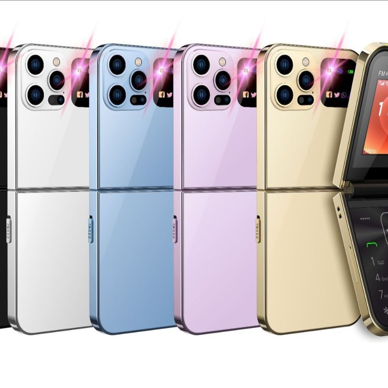 国境を越えた対外貿易i15 proデュアルカード移動非スマートフォン、携帯電話ボタンをめくる古いマンマシン2G携帯電話|undefined