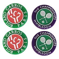 Амортизатор для теннисной ракетки Wimbledon из мягкого силикона, амортизатор для теннисной ракетки Wimbledon, амортизатор для теннисной ракетки French Open, готовый заводской запас