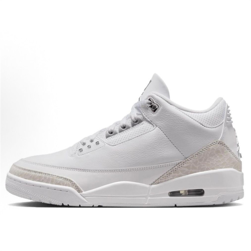 Putian Pure Original AJ3 White Cat Jordan 3, a stylish and comfortable basketball shoe with a versatile design and air cushioning, model CT8532-111 Putian Pure Original AJ3 White Cat Jordan 3, a stylish and comfortable basketball shoe with a versatile design and air cushioning, model CT8532-111