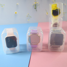 现货批发透明盒手表包装透明大款塑胶盒电子表PP盒收纳礼品盒