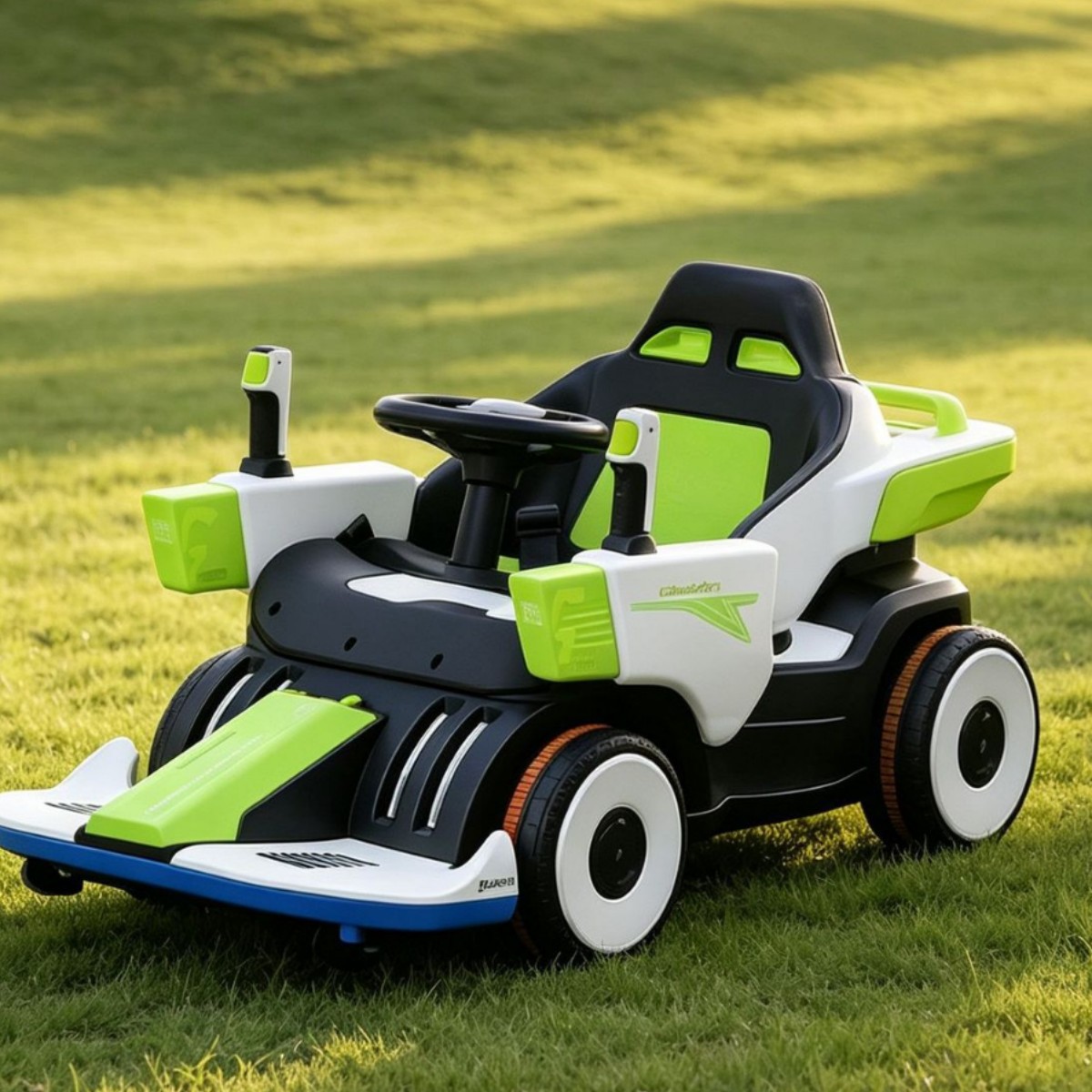 Coche de Choque Eléctrico Infantil de Plástico con Iluminación, Música, Burbujas y Control Remoto para Plazas Comerciales