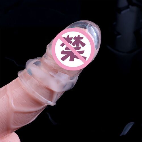 Wolf braces, small, short, anti-shedding, crystal transparent penis caps, sperm locking ring, delayed reduction of sensitivity, sexual products