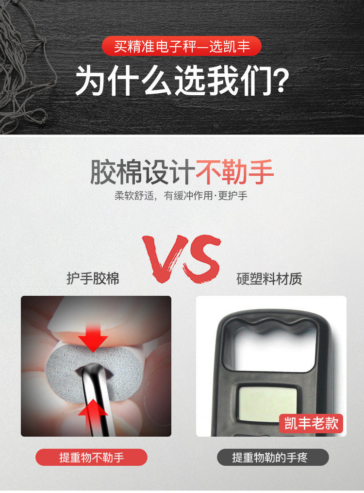 Kaifeng Mini Portable Electronic Scale 50kg Compact High Precision Household Courier Weighing Scale Small Spring Handheld