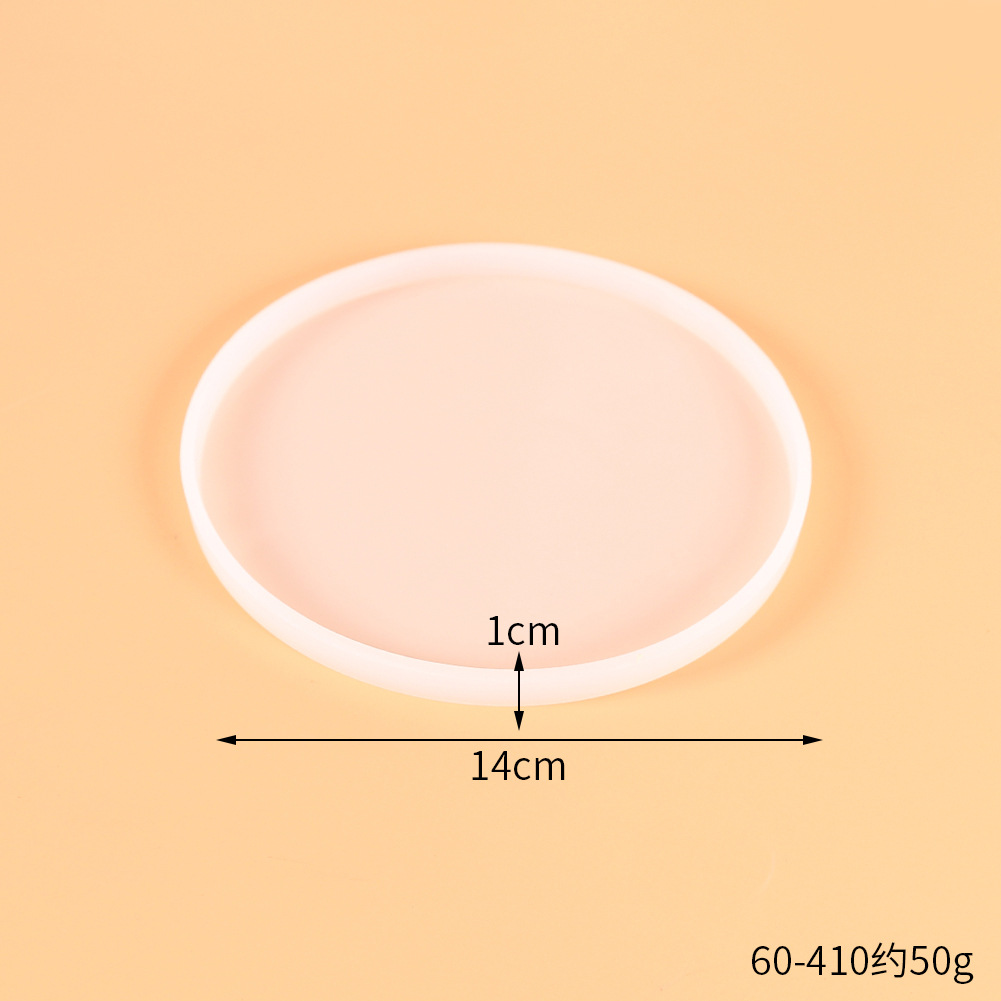 DIY cristal epoxi molde de pastel de silicona amor redondo cuadrado rectangular Mesa posavasos Decoración