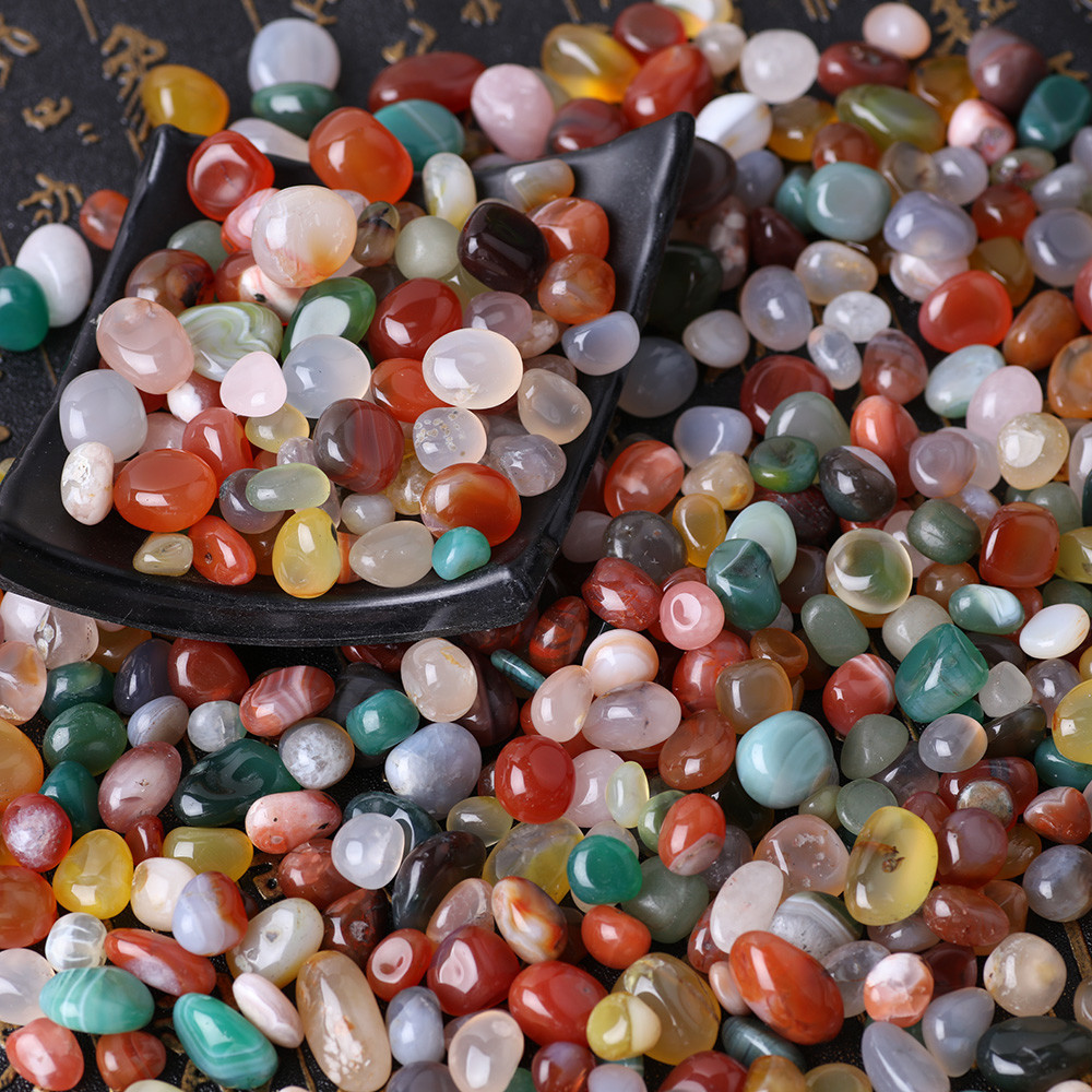 Colored agate / 3-5mm 100g