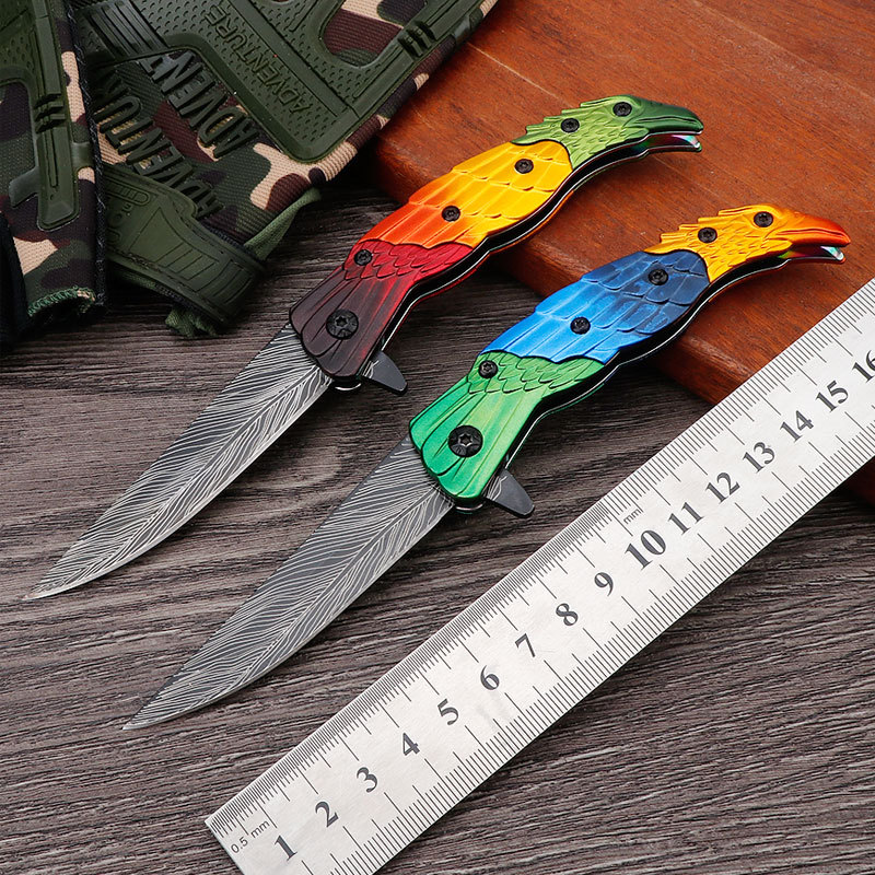 户外防身折叠刀多工能防身高硬度刀具野营便携随身锋利水果小刀