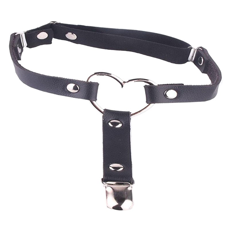 European and American sexy socks + thigh ring punk style leather thigh ring Garter