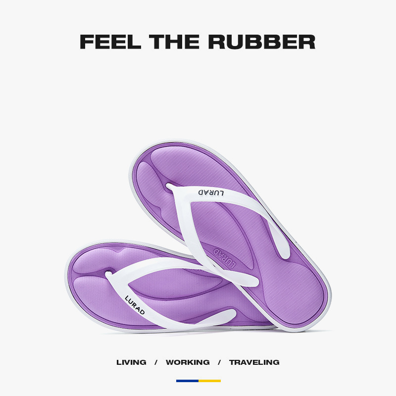 Flip-flops Women's Summer Outer Wear Non-slip 2024 New Internet Celebrity Beach Seaside Thick Bottom Flip-flops Women's Sandals