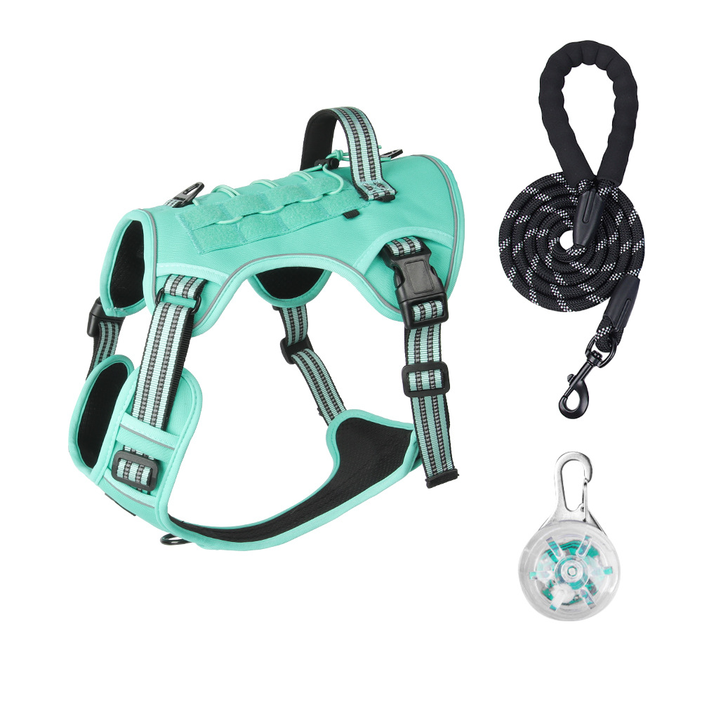 Chaleco táctico multifuncional entrenamiento al aire libre a prueba de explosiones estampado una sola chaleco de pecho táctico cinturón de pecho gran cuerda de tracción de perro