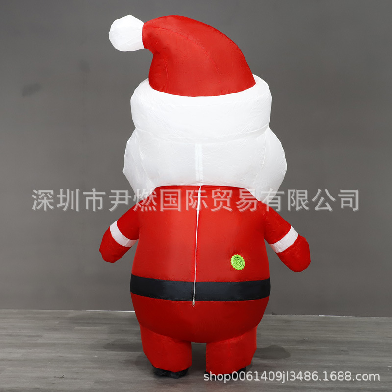 Disfraz Inflable de Papá Noel, Poliéster, para Fiestas de Halloween y Espectáculos image 5