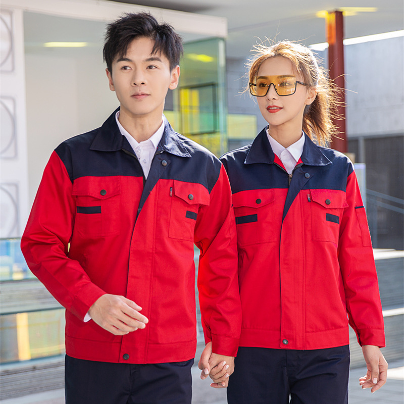 Primavera y otoño hombre manga larga engrosado desgaste taller de reparación de automóviles ingeniería de fábrica de ropa de protección laboral personalizada