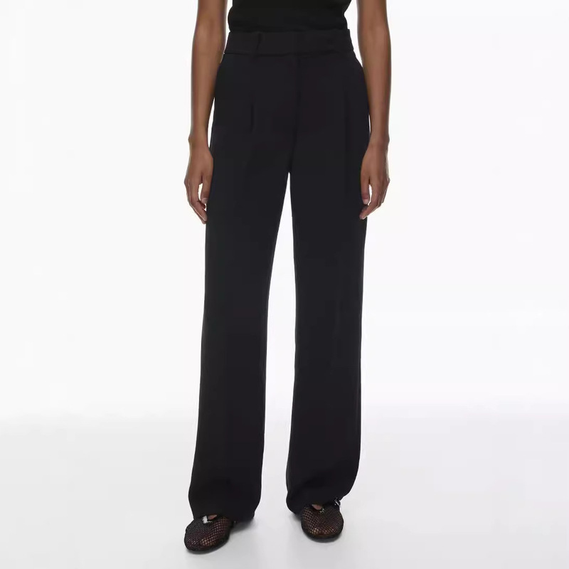Aritzia ~ Wilfred early autumn new back waist elastic hanging floor pants straight pants wide leg pants pants