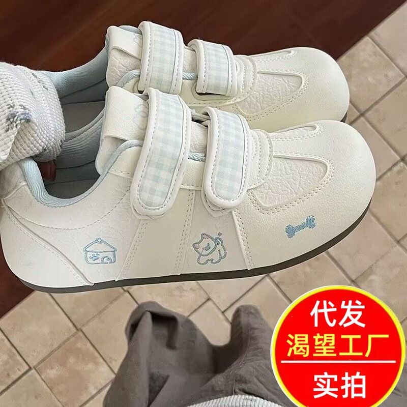 2026 Summer New Style Cute Casual Lace-Up High-Appearance Fashion Versatile Shallow Mouth Women's German Training Shoes with Velcro 2026 Summer New Style Cute Casual Lace-Up High-Appearance Fashion Versatile Shallow Mouth Women's German Training Shoes with Velcro