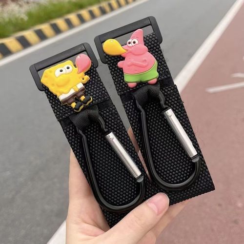 Front-mounted universal electric car hook lock for adorable cartoon-style multi-functional bicycle bag heavy-duty hooks
