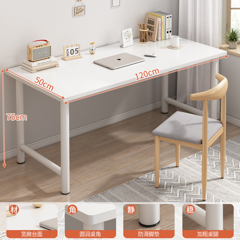 Entrega de silla de Cuerno de hierro blanca 120 * 50cm + con soporte oblicuo en forma de X