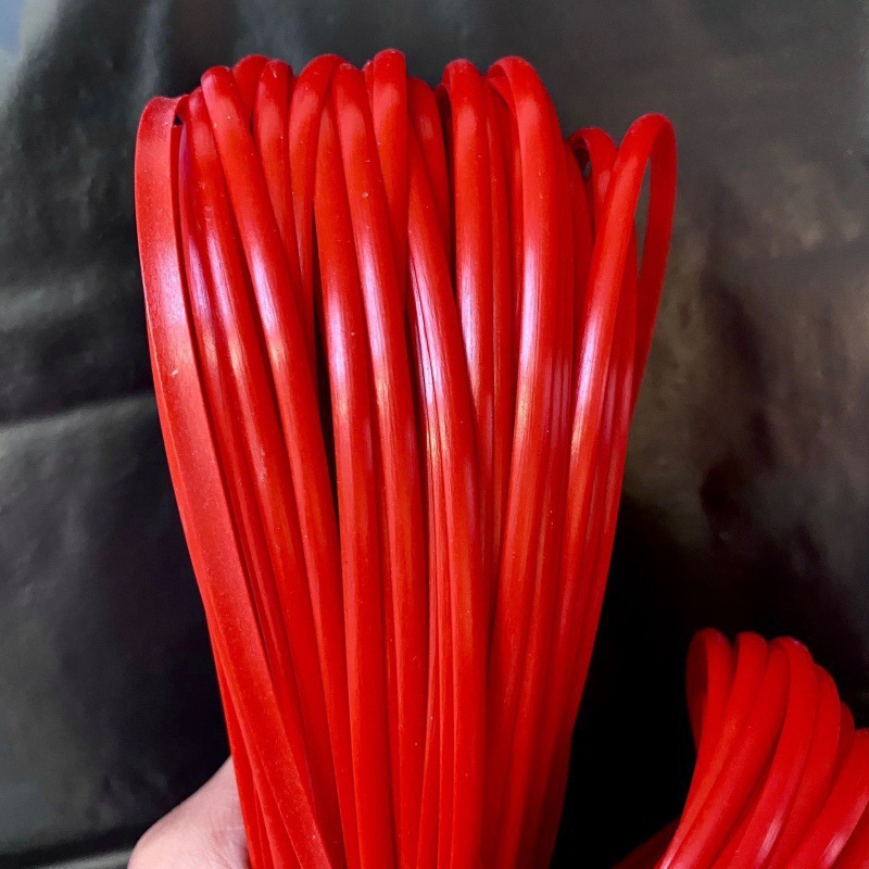 Imitación de ratán 5mm material de tejido de ratán plano hilo de ratán bolsa tejida de ratán de imitación bricolaje sellado de ratán de plástico hecho a mano