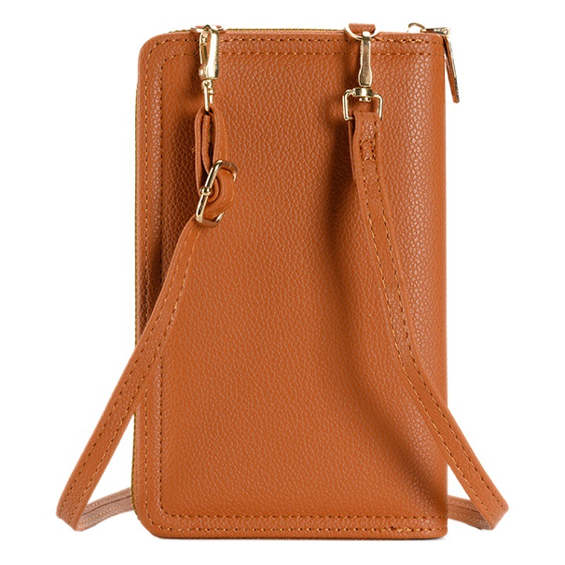 Bolso de las mujeres Nuevo 2024 bolso del teléfono móvil de las mujeres cartera multifuncional bolso de hombro de cuero de LA PU bolsa de mensajero de la moda