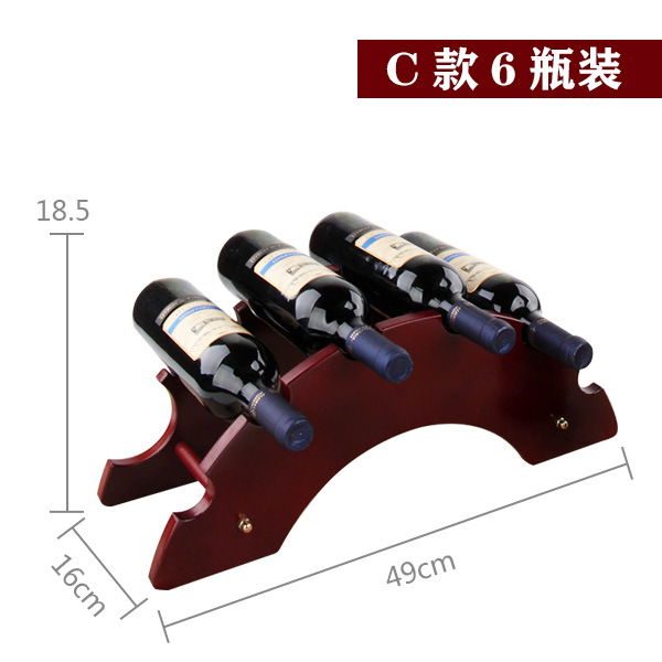 Estante de vino europeo decoración sala de estar moderna simple celosía de madera estante de botellas de vino de madera pequeña venta al por mayor