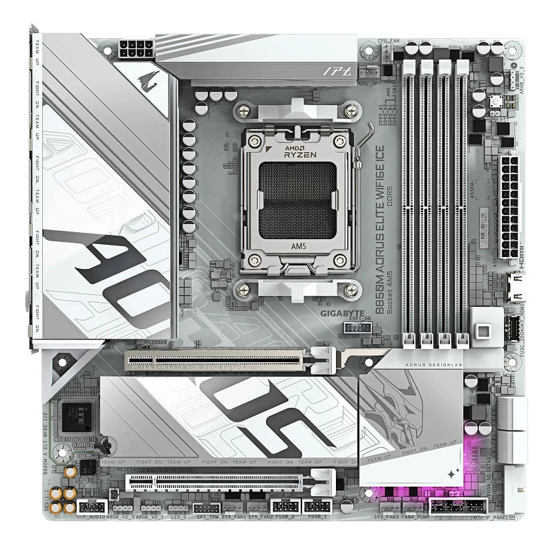 Материнская плата ICE B850M AORUS ELITE WIFI6E D5, поддержка процессоров 9700X 9800X3D