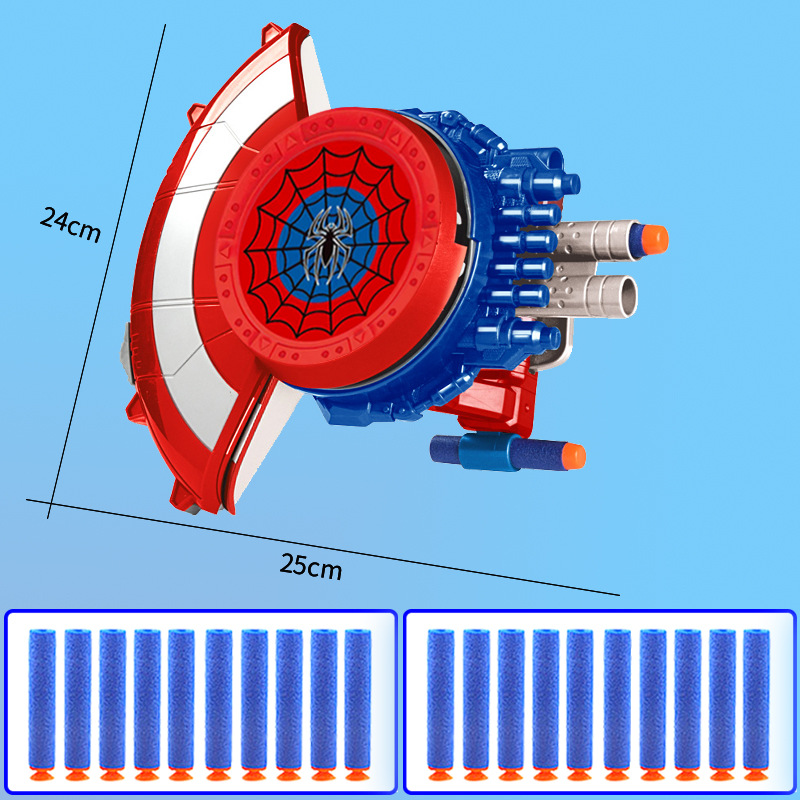 스파이더 실드 런처 전자 상거래 상자 + 20 소프트 폭탄