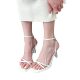 One-Strap Sandals for Women 2025 New Summer Stiletto White with Skirt, Not Tiring for Feet, Popular and Beautiful High Heels