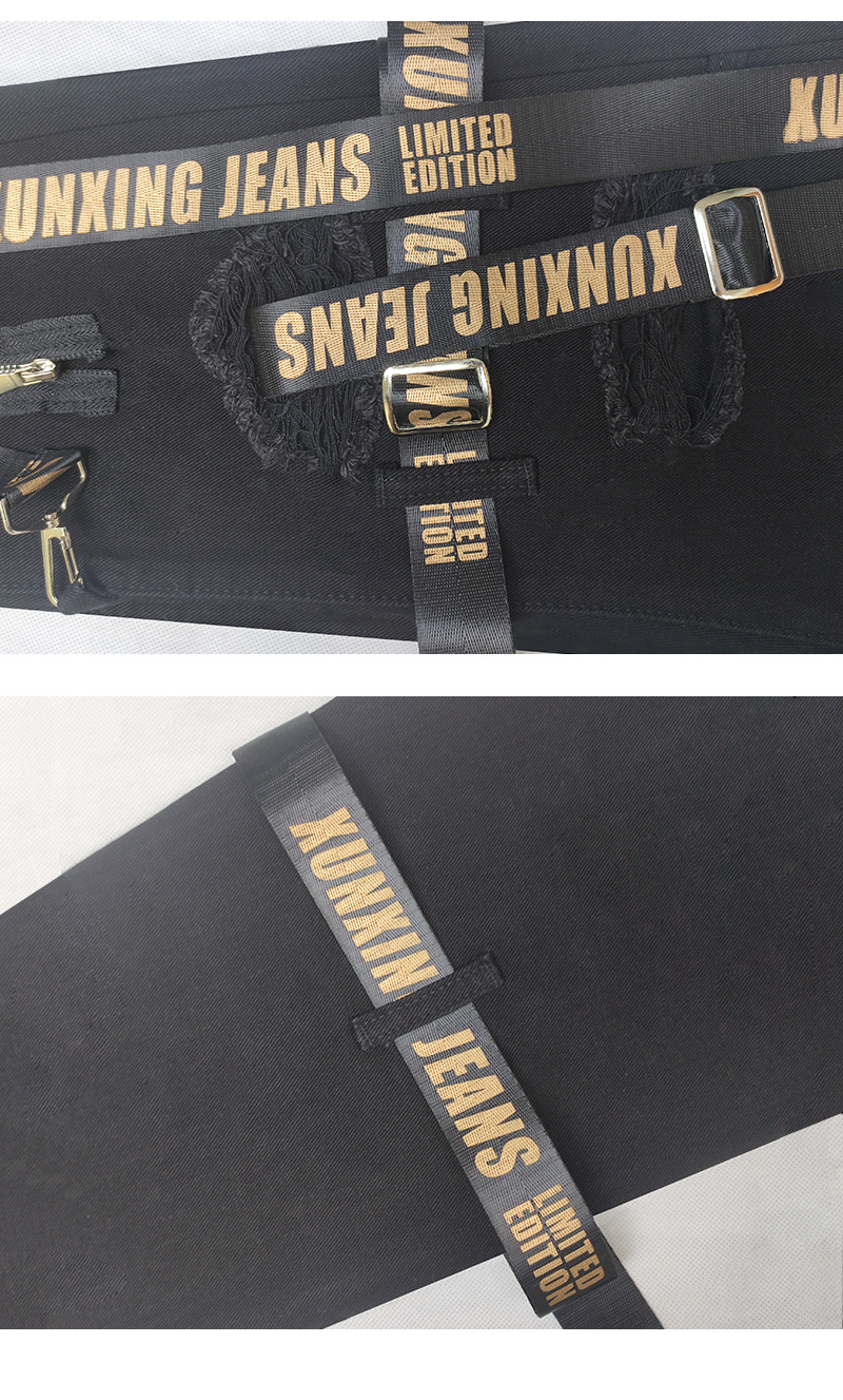 Muške skinny traperice s poderotinama patentom i trakama_voghion.com