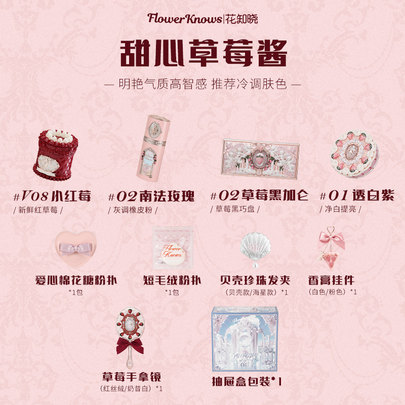 【618ビッグセール】フラワーノウズベリーキューピッド コスメコンビメイクセット イベントセット 女性向けギフト|undefined