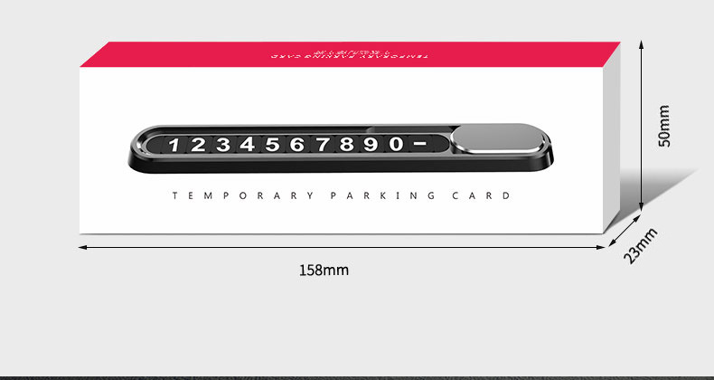 【Customized】New model high-end aluminum alloy temporary parking number plate for cars