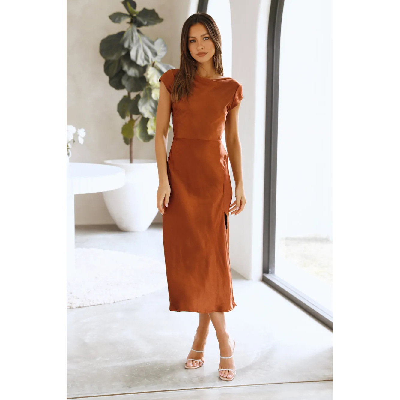 Summer Dress - Light Brown