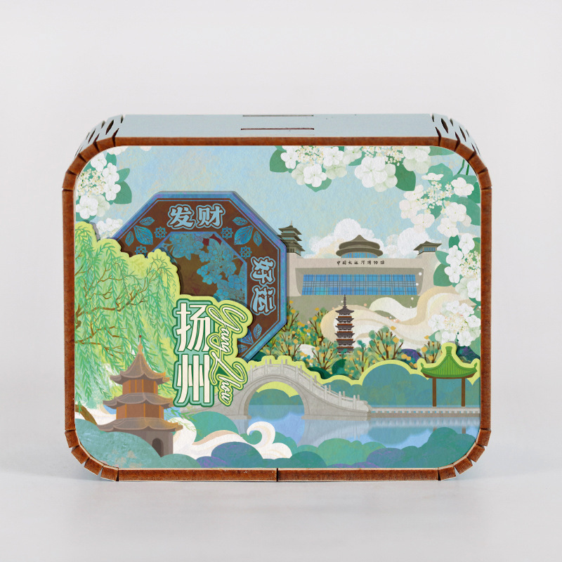 オリジナルアモイ重慶南京西安都市動態オルゴールオルゴールオルゴール観光記念品|undefined