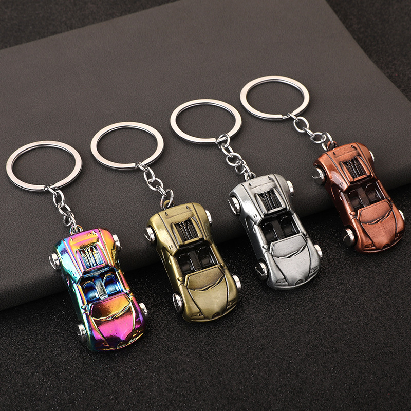 Cross-border hot car model keychain convertible sports car keychain metal car pendant keychain promotional gift Cross-border hot car model keychain convertible sports car keychain metal car pendant keychain promotional gift