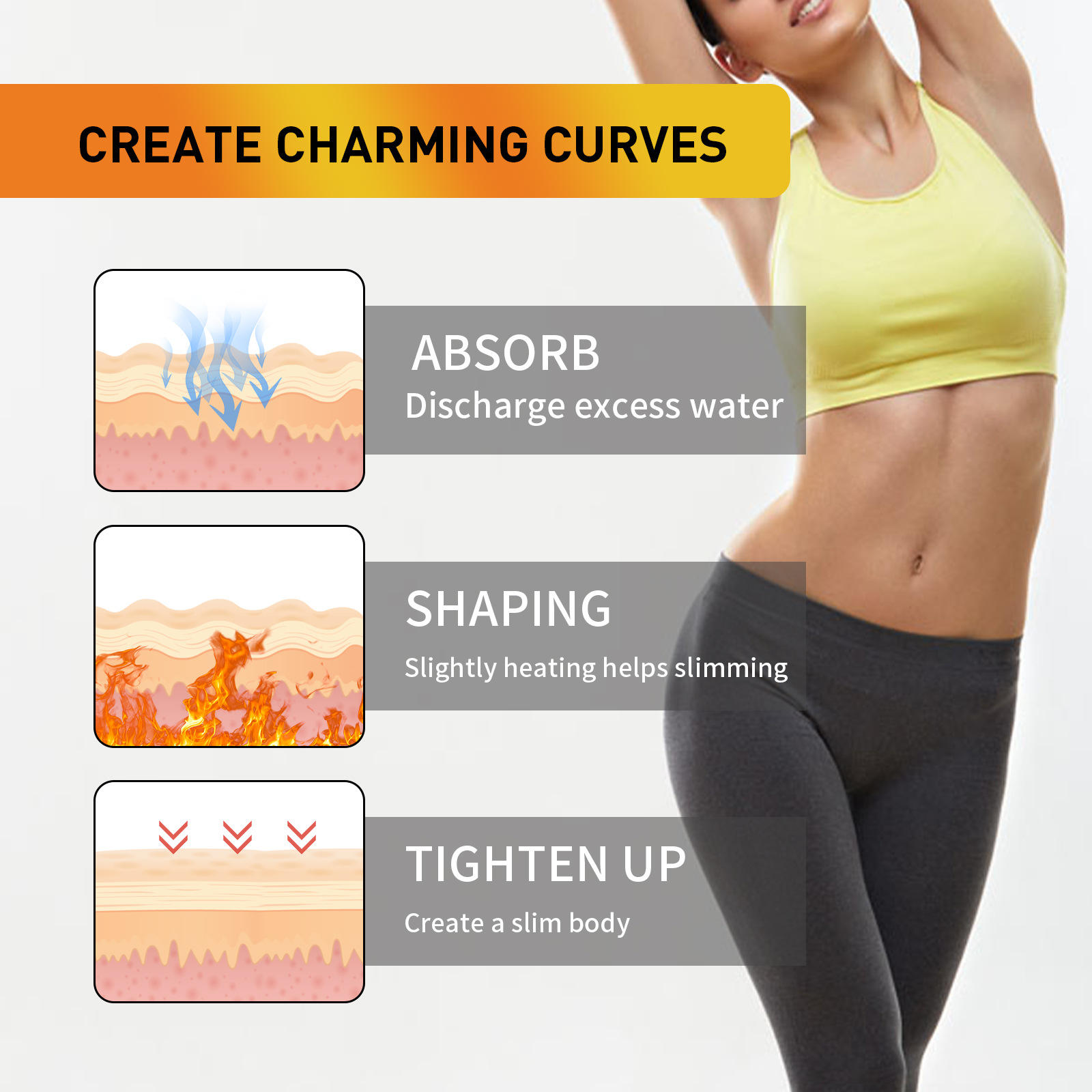 Jaysuing kohviga salendav käetervitusliha suure kõhu massaaži tõstev pingul laisk keha vormiv kreem_voghion.com