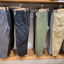 日单2022春款休闲百搭松紧束脚抽绳裤懒人裤工装裤男Y449747男