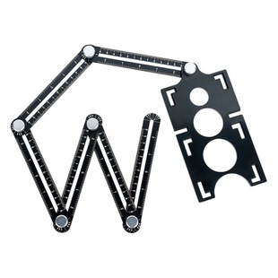 Six-fold 12-fold New Universal Tile opening locator line drawing floor tile wall tile opening hole drilling measurement