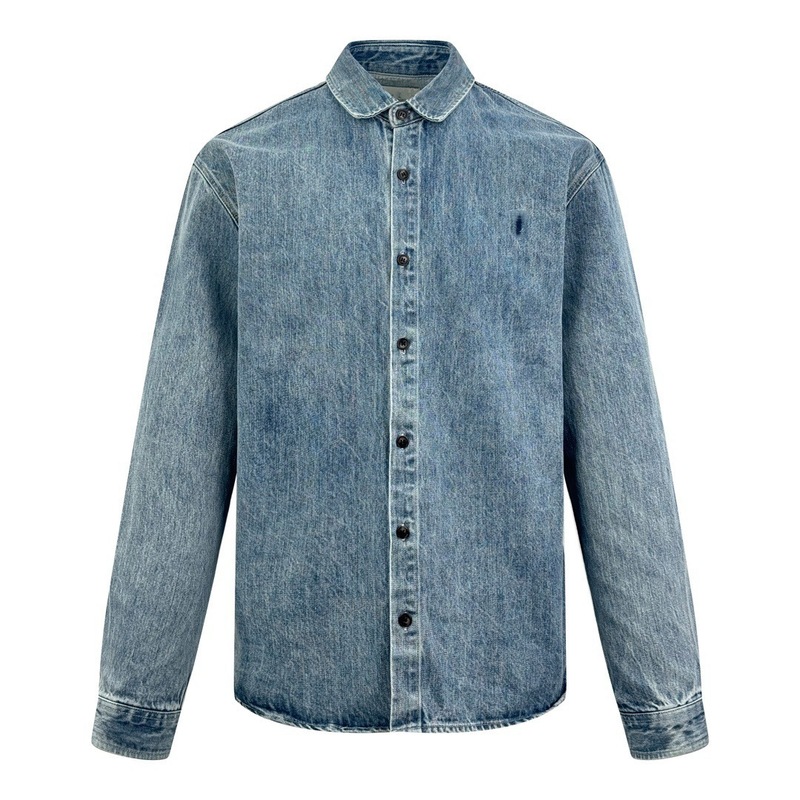Dujia バージョン既製高品質 SLP ホーム新しいロゴ刺繍デニムジャケットルーズバージョン男性と女性のための同じスタイル|undefined