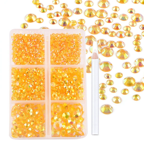 Set 11-Transparent bottom golden AB