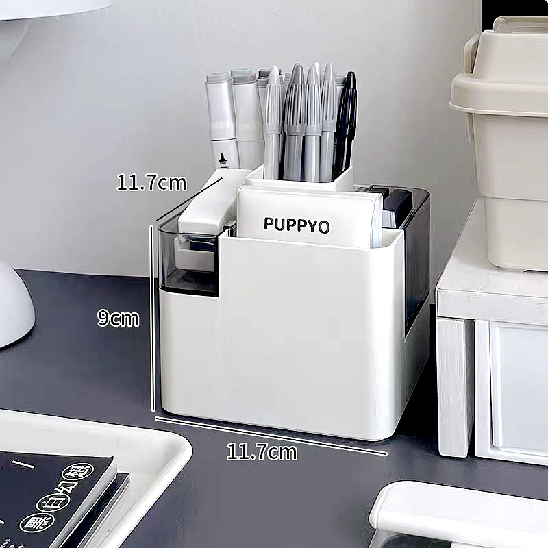 Nuevo porta-bolígrafo colgante multicapa simple escritorio caja de almacenamiento multicapa escritorio papelería caja de acabado de artículos diversos estante de almacenamiento