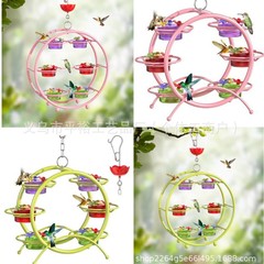 跨境新品 Hummingbird Feeder for Outdoors户外蜂鸟喂食器装饰品