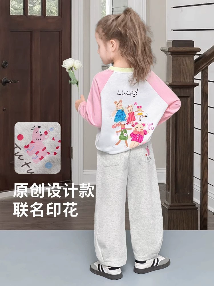 Spring casual trousers, детская летняя спортивная форма, западный стиль