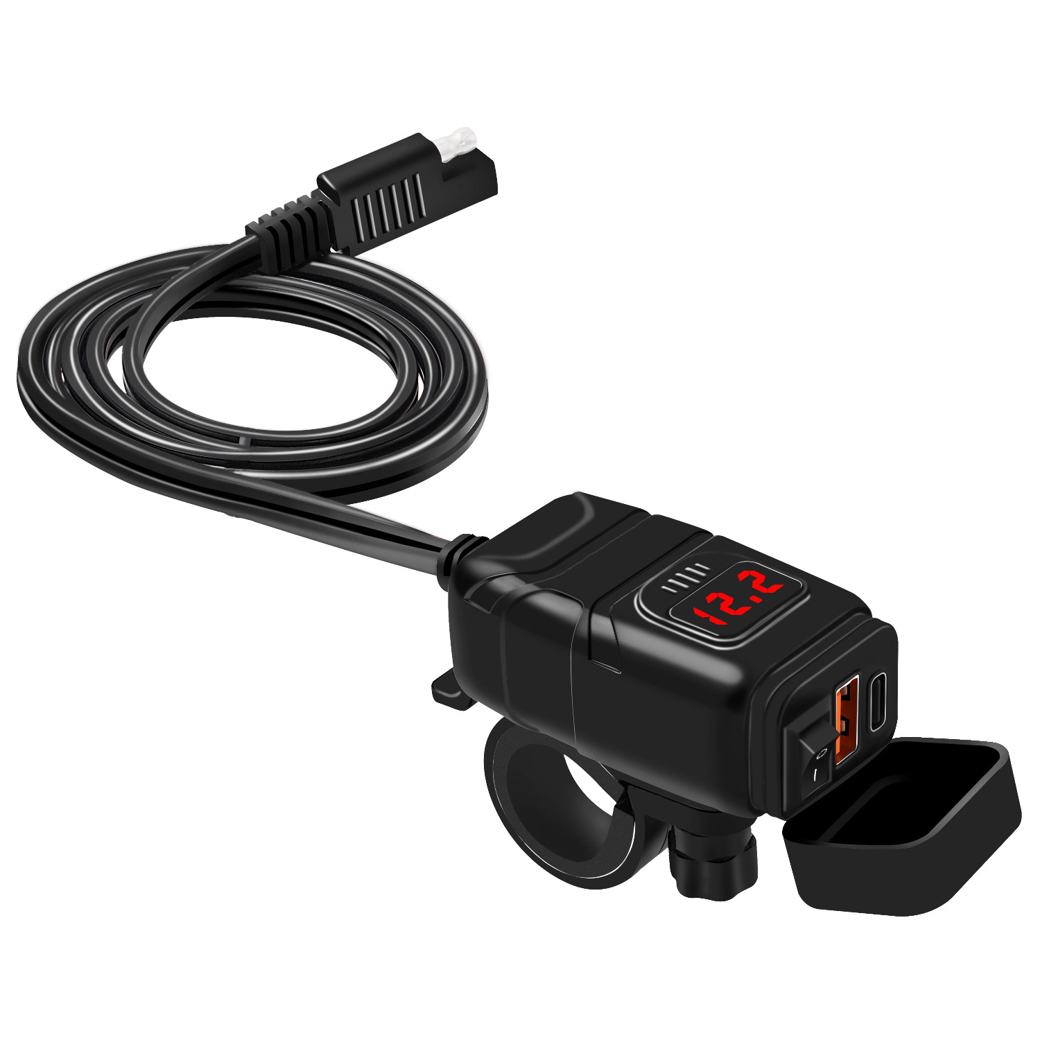 Car Charger PD+QC3.0 Fast Charge TYPE-C Digital Display