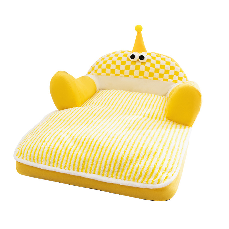 Perro otoño y invierno sueño profundo gran ojo dormido sofá perro nido de gato respaldo nido de gato gran espacio nido de mascotas