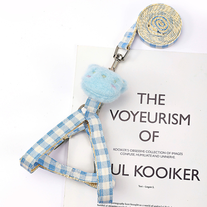 Correa de perro Cadena de perro correa de oso cachorro pequeño perro mediano Peluche Corgi suministros para mascotas