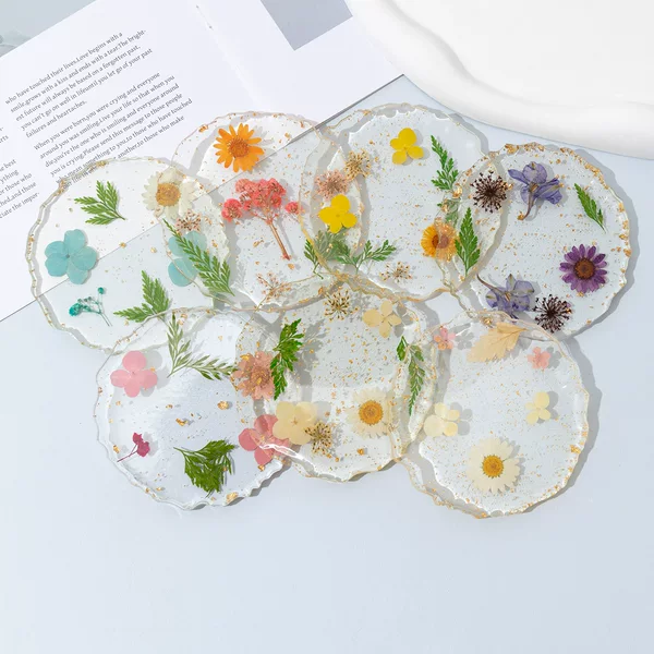 Cross-Border New Dried Flower Gold Foil Nail Art Palette Nail Art Display Board Nail Polish Palette Nail Art Display Board
