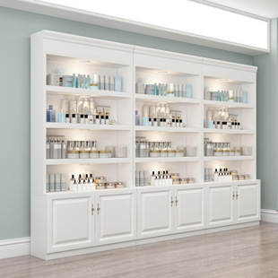 Cosmetics Display Cabinet Display Cabinet Nail Shop Skincare Products Cabinet Beauty Salon Display Cabinet European Product Display Cabinet Di Peng