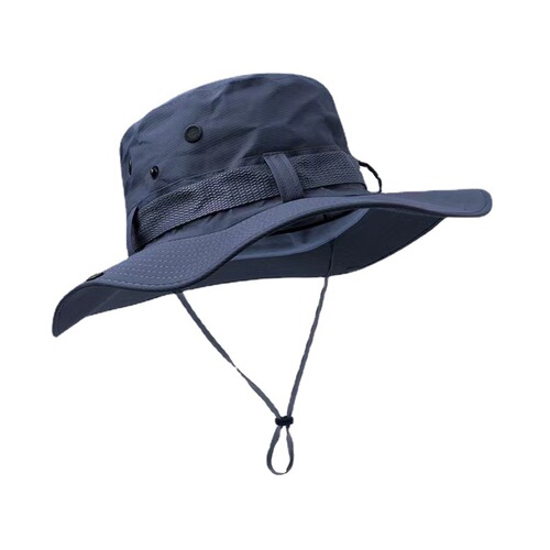 Ins Plain Color Casual Sun Hat Korean Style Versatile Fishing Hat Outdoor Brim Sun Protection Fisherman Hat Men Summer Cross-border