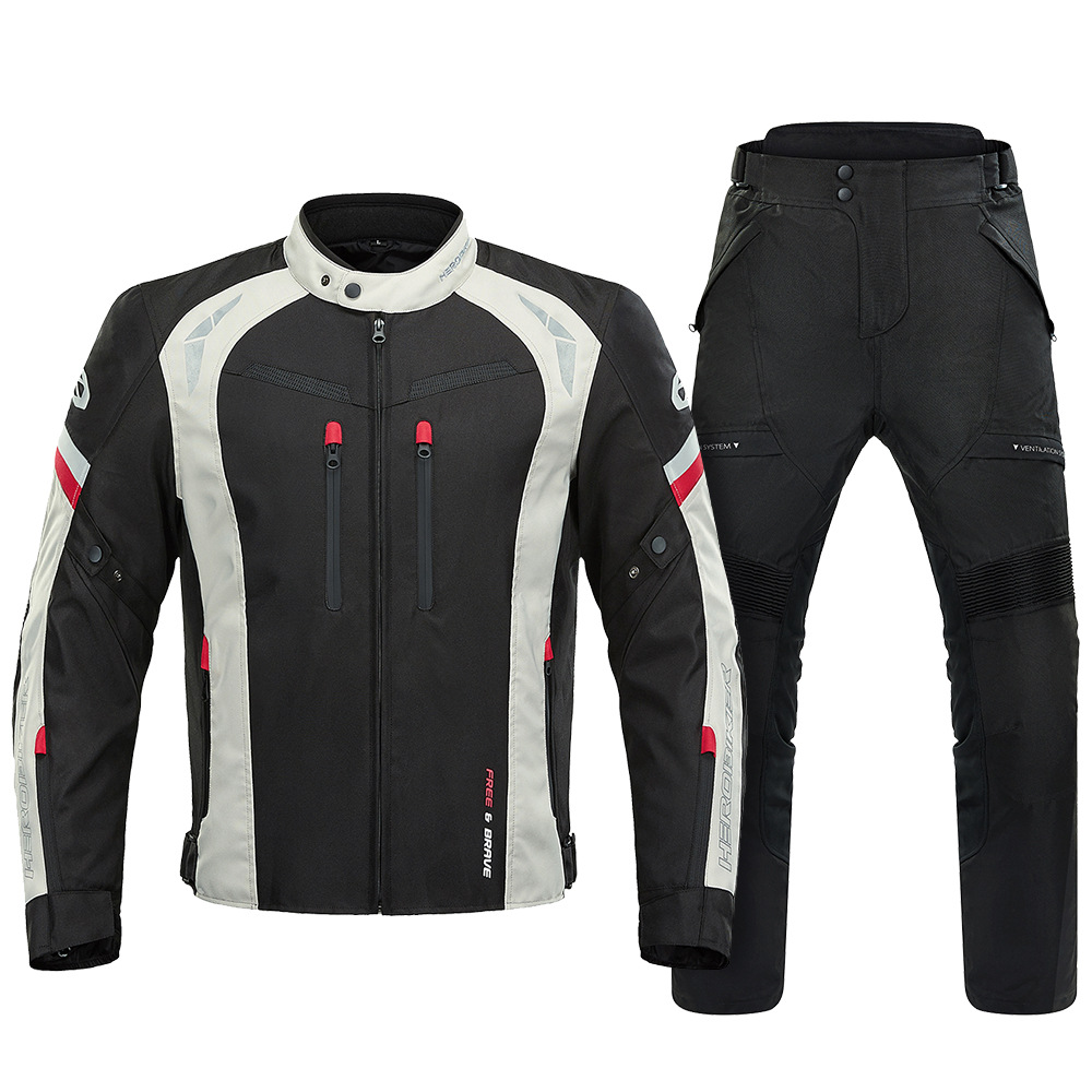 Ropa de motocicleta impermeable de cuatro estaciones desmontable locomotora anti-caída jinete protector ropa de carreras de malla de verano